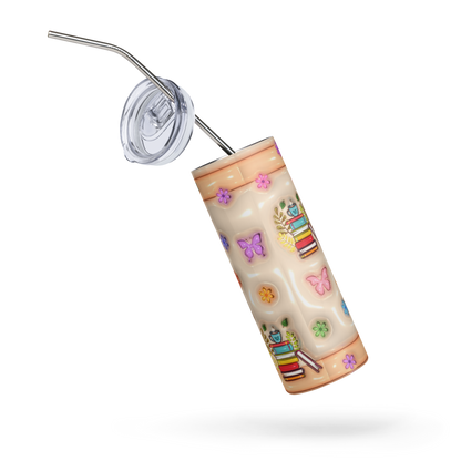 Booked and Busy Reading Tumbler