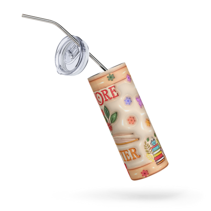 Booked and Busy Reading Tumbler