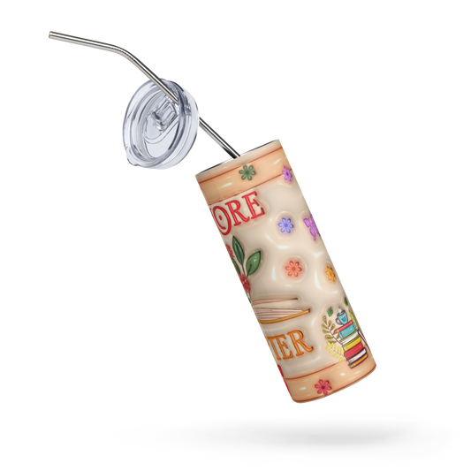 Booked and Busy Reading Tumbler